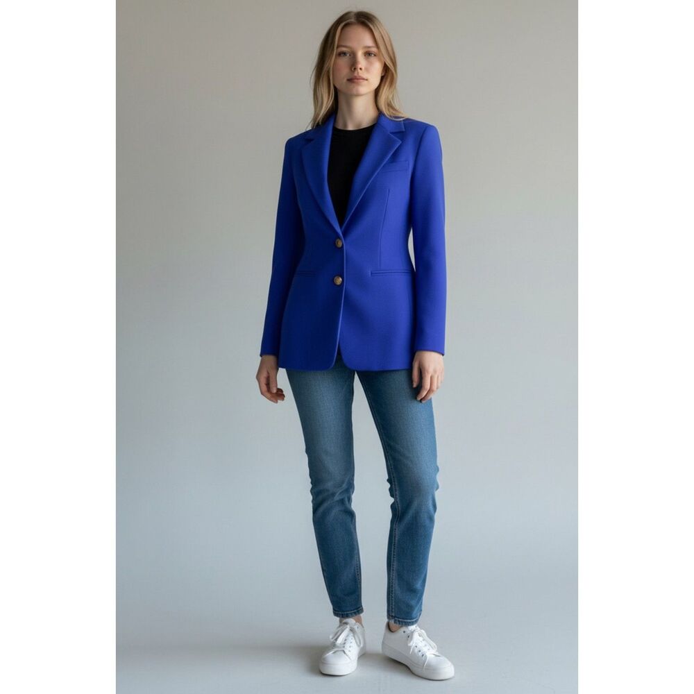 Royal Deep Purple Fitted Blazer